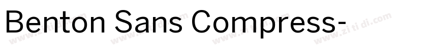 Benton Sans Compress字体转换